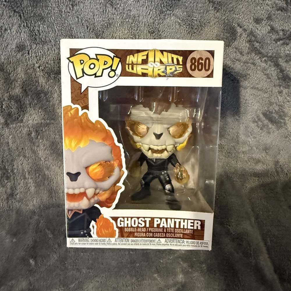 ghost panther funko pop #860 Marvel Infinity Warps‎